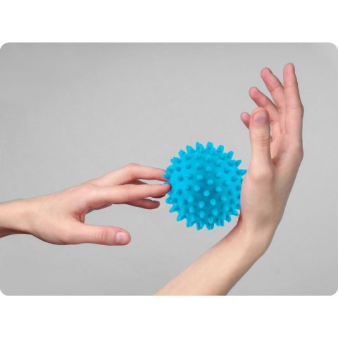 PIŁKA DO MASAŻU I FITNESS 7,5CM NS-957 NIEBIESKA