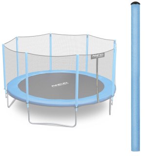 SŁUPEK GÓRNY DO TRAMPOLINY Z SIATKĄ ZEWNĘTRZNĄ 8-15 FT NIEBIESKI NEO-SPORT