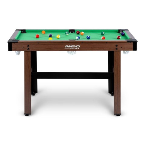 STÓŁ DO GRY W BILARD 122 X 61 X 76 CM NS-807 CIEMNY BRĄZ STÓŁ DO GRY W BILARD 122 X 61 X 76 CM NS-807 CIEMNY BRĄZ
