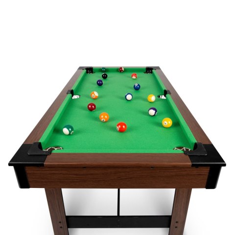 STÓŁ DO GRY W BILARD 122 X 61 X 76 CM NS-807 CIEMNY BRĄZ STÓŁ DO GRY W BILARD 122 X 61 X 76 CM NS-807 CIEMNY BRĄZ