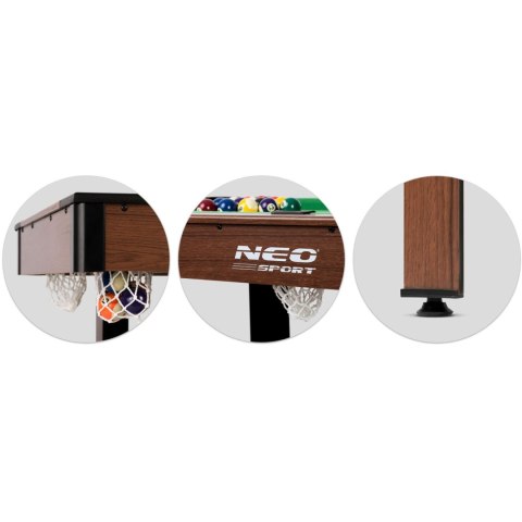 STÓŁ DO GRY W BILARD 122 X 61 X 76 CM NS-807 CIEMNY BRĄZ STÓŁ DO GRY W BILARD 122 X 61 X 76 CM NS-807 CIEMNY BRĄZ
