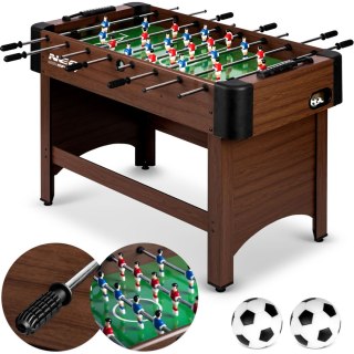 STÓŁ DO GRY W PIŁKARZYKI NEOSPORT 118X61X79 CM NS-804 CIEMNY BRĄZ