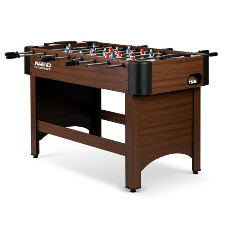 STÓŁ DO GRY W PIŁKARZYKI NEOSPORT 118X61X79 CM NS-804 CIEMNY BRĄZ