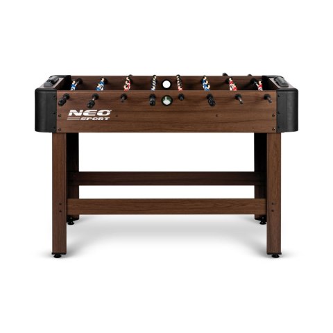 STÓŁ DO GRY W PIŁKARZYKI NEOSPORT 118X61X79 CM NS-804 CIEMNY BRĄZ