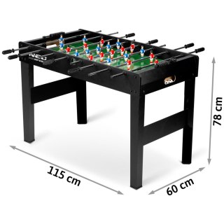 STÓŁ DO GRY W PIŁKARZYKI NEOSPORT 118X61X79 CM NS-805 CZARNY