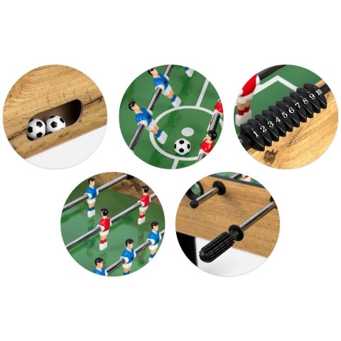 STÓŁ DO GRY W PIŁKARZYKI NEOSPORT 118X61X79CM NS-805 DREWNIANY