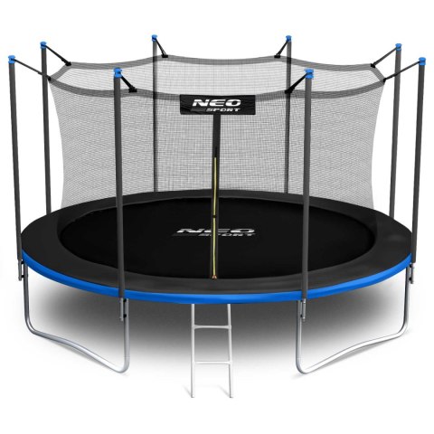 TRAMPOLINA OGRODOWA 13FT/404CM Z SIATKĄ WEWNĘTRZNĄ I DRABINKĄ NEO-SPORT