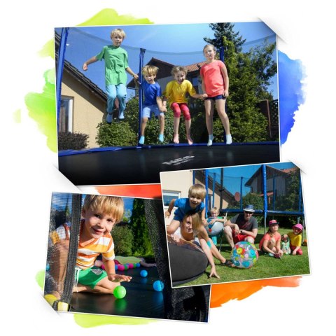 TRAMPOLINA OGRODOWA 13FT/404CM Z SIATKĄ WEWNĘTRZNĄ I DRABINKĄ NEO-SPORT