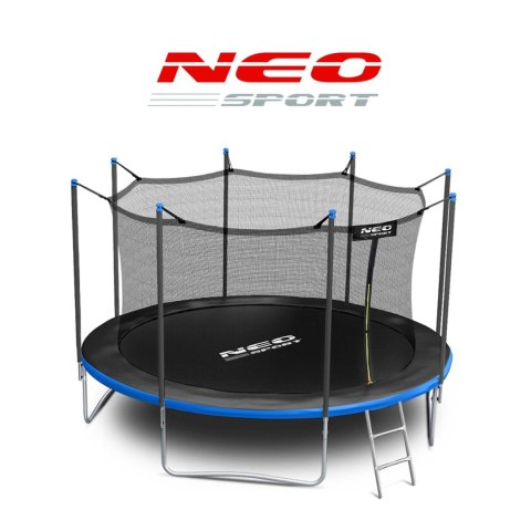 TRAMPOLINA OGRODOWA 13FT/404CM Z SIATKĄ WEWNĘTRZNĄ I DRABINKĄ NEO-SPORT