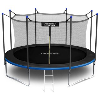 TRAMPOLINA OGRODOWA 15FT/465CM Z SIATKĄ WEWNĘTRZNĄ I DRABINKĄ NEO-SPORT