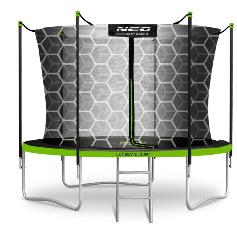 TRAMPOLINA OGRODOWA 8FT/252CM Z SIATKĄ WEWNĘTRZNĄ I DRABINKĄ NEO-SPORT