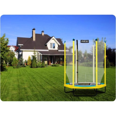 TRAMPOLINA OGRODOWA DLA DZIECI 140 CM 4,5FT NEO-SPORT