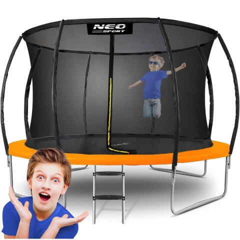 TRAMPOLINA OGRODOWA PROFILOWANA 12FT/374CM Z SIATKĄ WEWNĘTRZNĄ NEO-SPORT