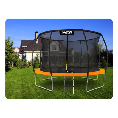 TRAMPOLINA OGRODOWA PROFILOWANA 12FT/374CM Z SIATKĄ WEWNĘTRZNĄ NEO-SPORT