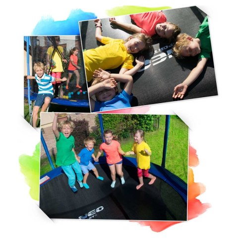 TRAMPOLINA OGRODOWA PROFILOWANA 12FT/374CM Z SIATKĄ WEWNĘTRZNĄ NEO-SPORT