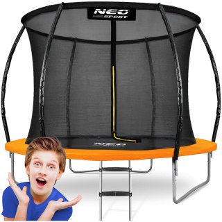TRAMPOLINA OGRODOWA PROFILOWANA 8FT/252CM Z SIATKĄ WEWNĘTRZNĄ NEO-SPORT