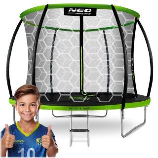 TRAMPOLINA OGRODOWA PROFILOWANA 8FT/252CM Z SIATKĄ WEWNĘTRZNĄ NEO-SPORT