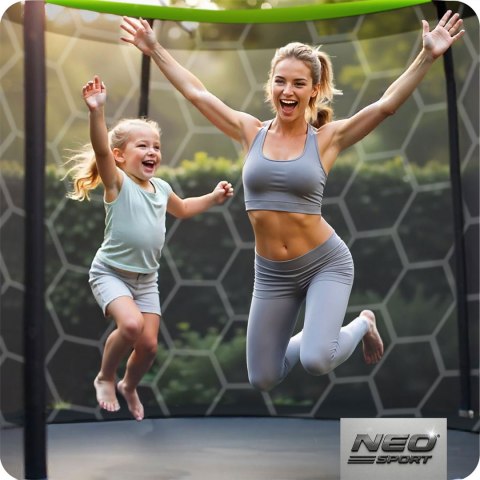 TRAMPOLINA OGRODOWA PROFILOWANA 8FT/252CM Z SIATKĄ WEWNĘTRZNĄ NEO-SPORT