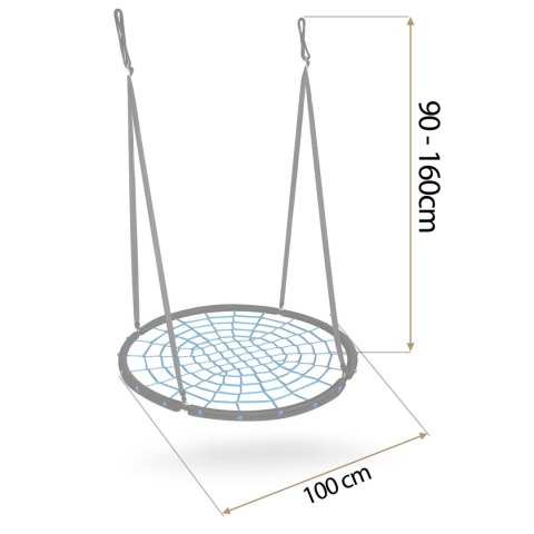 HUŚTAWKA BOCIANIE GNIAZDO NEO-SPORT NS-104 100 CM