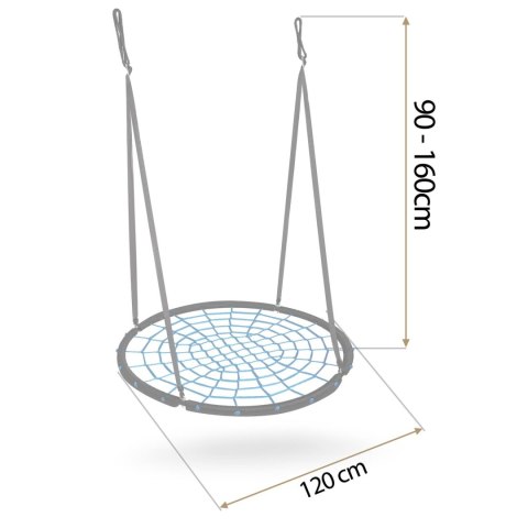 HUŚTAWKA BOCIANIE GNIAZDO NEO-SPORT NS-104 120 CM