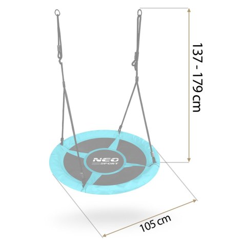 HUŚTAWKA BOCIANIE GNIAZDO NEO-SPORT SWINGO 100 CM