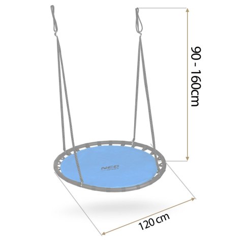 HUŚTAWKA BOCIANIE GNIAZDO NEO-SPORT SWINGO 120 CM