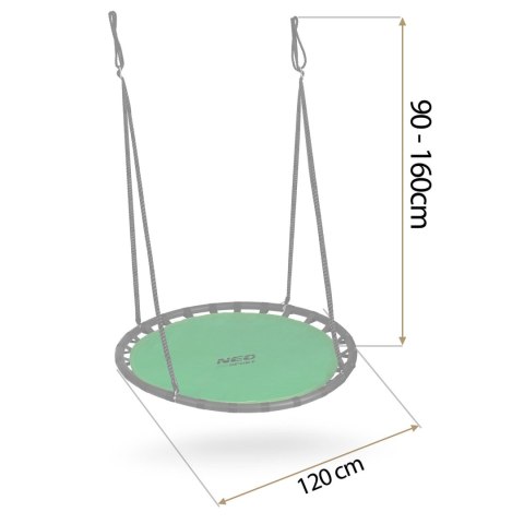 HUŚTAWKA BOCIANIE GNIAZDO NEO-SPORT SWINGO 120 CM