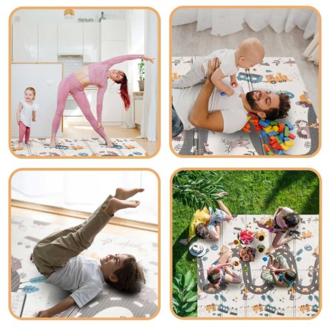 MATA PIANKOWA EDUKACYJNA SKŁADANA 200 X 150 X 1 CM NUKIDO NK-341