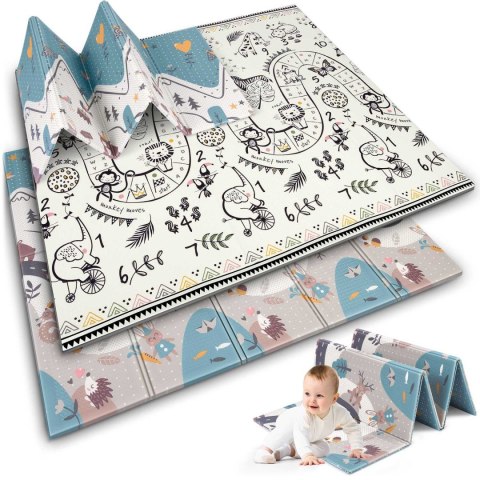 MATA PIANKOWA EDUKACYJNA SKŁADANA 200 X 180 X 1 CM NUKIDO NK-340