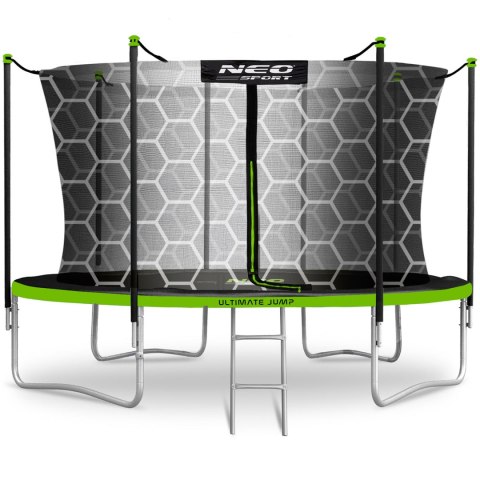 TRAMPOLINA OGRODOWA 13FT/404CM Z SIATKĄ WEWNĘTRZNĄ I DRABINKĄ NEO-SPORT