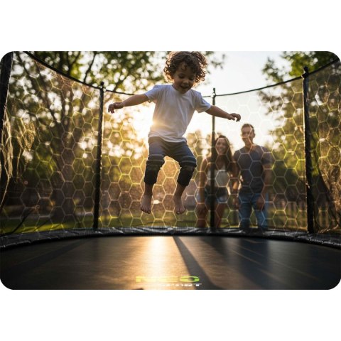 TRAMPOLINA OGRODOWA 13FT/404CM Z SIATKĄ WEWNĘTRZNĄ I DRABINKĄ NEO-SPORT