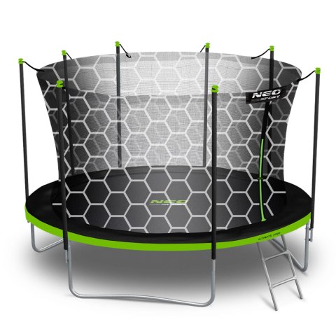 TRAMPOLINA OGRODOWA 13FT/404CM Z SIATKĄ WEWNĘTRZNĄ I DRABINKĄ NEO-SPORT