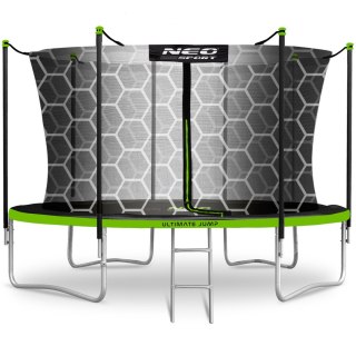 TRAMPOLINA OGRODOWA 15FT/465CM Z SIATKĄ WEWNĘTRZNĄ I DRABINKĄ NEO-SPORT