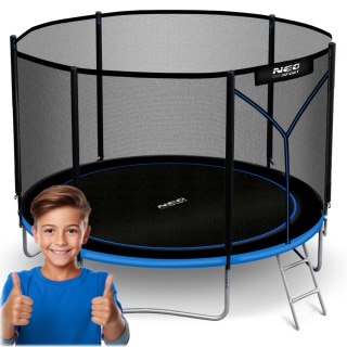 TRAMPOLINA OGRODOWA 6FT/183CM Z SIATKĄ ZEWNĘTRZNĄ I DRABINKĄ NEO-SPORT
