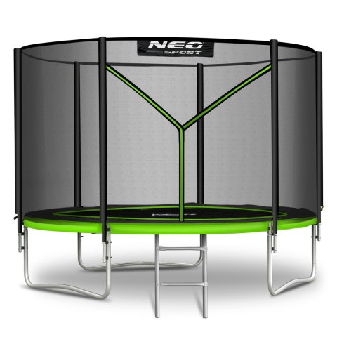 TRAMPOLINA OGRODOWA 8FT/252CM Z SIATKĄ ZEWNĘTRZNĄ I DRABINKĄ NEO-SPORT