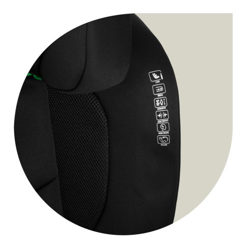 FOTELIK SAMOCHODOWY NUKIDO LOUIS SOFT CZARNY 15-36 KG ISOFIX