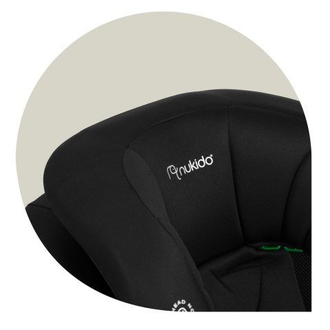 FOTELIK SAMOCHODOWY NUKIDO LOUIS SOFT CZARNY 15-36 KG ISOFIX