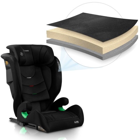 FOTELIK SAMOCHODOWY NUKIDO LOUIS SOFT CZARNY 15-36 KG ISOFIX