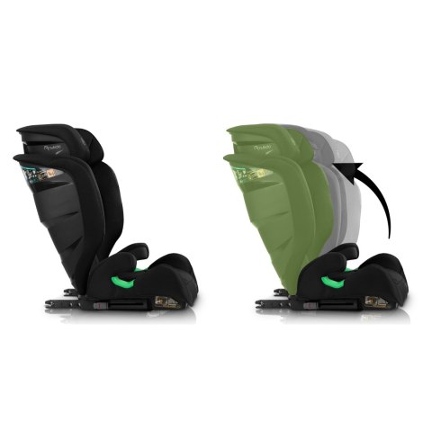 FOTELIK SAMOCHODOWY NUKIDO LOUIS SOFT CZARNY 15-36 KG ISOFIX