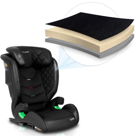 FOTELIK SAMOCHODOWY NUKIDO LOUIS CZARNY 15-36 KG ISOFIX