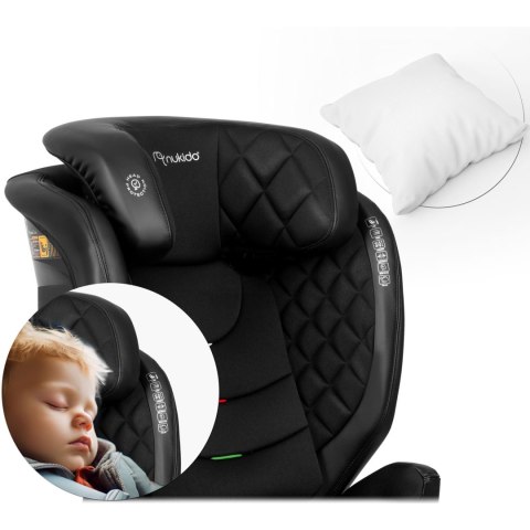 FOTELIK SAMOCHODOWY NUKIDO LOUIS CZARNY 15-36 KG ISOFIX