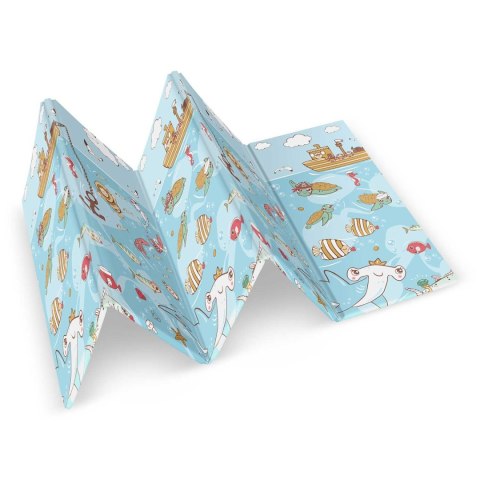 MATA PIANKOWA EDUKACYJNA SKŁADANA 200 X 180 X 1 CM NUKIDO NK-340 OCEAN-ZIEMIA