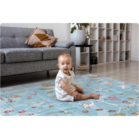MATA PIANKOWA EDUKACYJNA SKŁADANA 200 X 180 X 1 CM NUKIDO NK-340 OCEAN-ZIEMIA