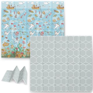 MATA PIANKOWA EDUKACYJNA SKŁADANA 200 X 180 X 1 CM NUKIDO NK-340 OCEAN