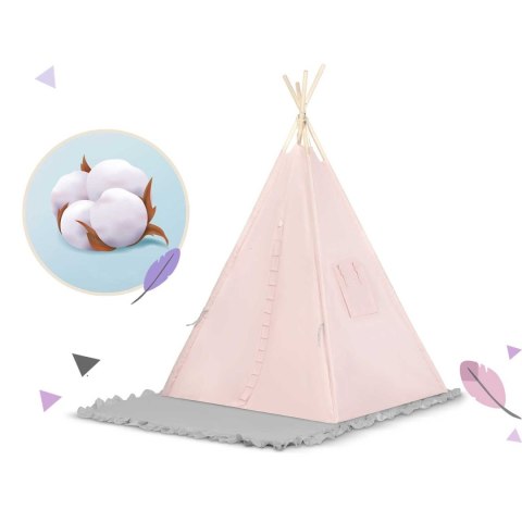 NAMIOT TIPI DLA DZIECI NK-406 NUKIDO - JASNO RÓŻOWY