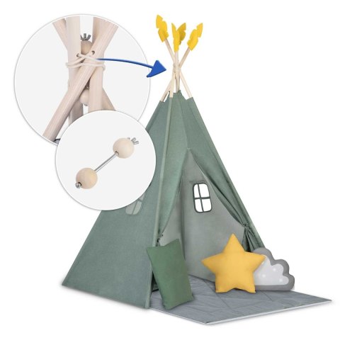 NAMIOT TIPI DLA DZIECI NK-406 NUKIDO - ZIELONY