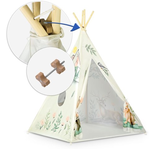 NAMIOT TIPI DLA DZIECI NUKIDO - BEŻOWE