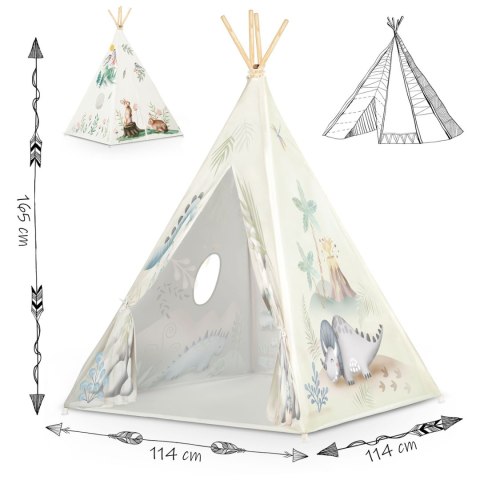 NAMIOT TIPI DLA DZIECI NUKIDO - DINOZAURY NAMIOT TIPI DLA DZIECI NUKIDO - DINOZAURY