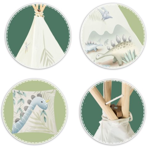 NAMIOT TIPI DLA DZIECI NUKIDO - DINOZAURY NAMIOT TIPI DLA DZIECI NUKIDO - DINOZAURY