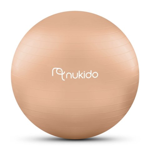 PIŁKA CIĄŻOWA DO AEROBIKU 65 CM NS-951 BEŻOWA